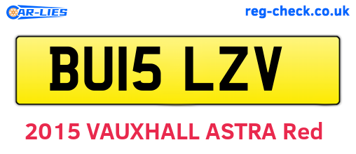 BU15LZV are the vehicle registration plates.