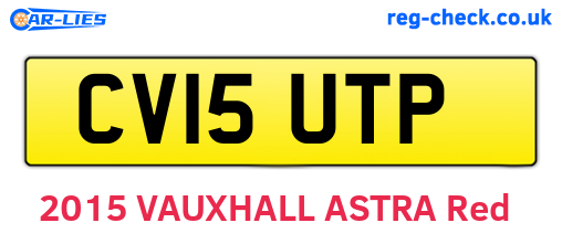 CV15UTP are the vehicle registration plates.