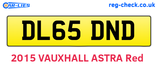 DL65DND are the vehicle registration plates.