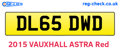 DL65DWD are the vehicle registration plates.