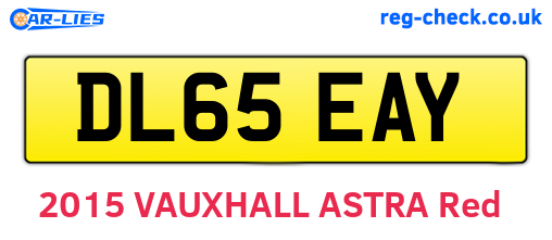 DL65EAY are the vehicle registration plates.