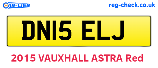 DN15ELJ are the vehicle registration plates.