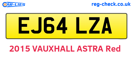 EJ64LZA are the vehicle registration plates.