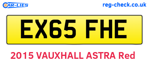 EX65FHE are the vehicle registration plates.
