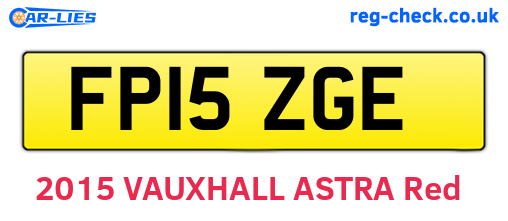 FP15ZGE are the vehicle registration plates.