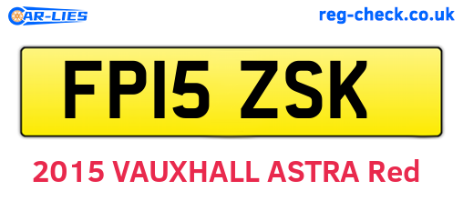 FP15ZSK are the vehicle registration plates.