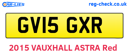 GV15GXR are the vehicle registration plates.