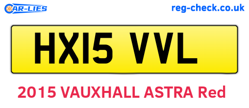 HX15VVL are the vehicle registration plates.