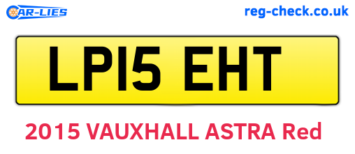 LP15EHT are the vehicle registration plates.