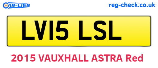 LV15LSL are the vehicle registration plates.