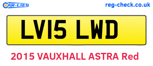 LV15LWD are the vehicle registration plates.
