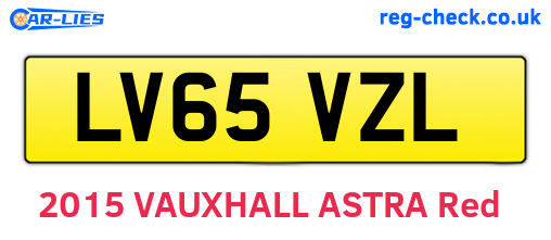 LV65VZL are the vehicle registration plates.