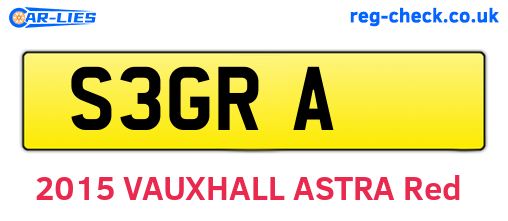 S3GRA are the vehicle registration plates.