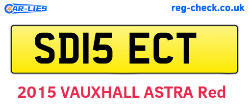 SD15ECT are the vehicle registration plates.