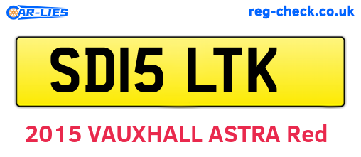 SD15LTK are the vehicle registration plates.