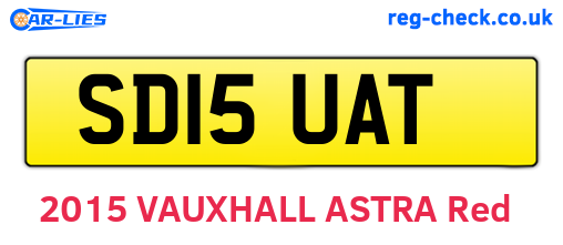 SD15UAT are the vehicle registration plates.
