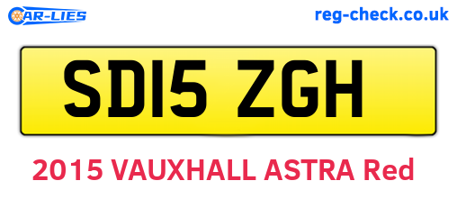 SD15ZGH are the vehicle registration plates.