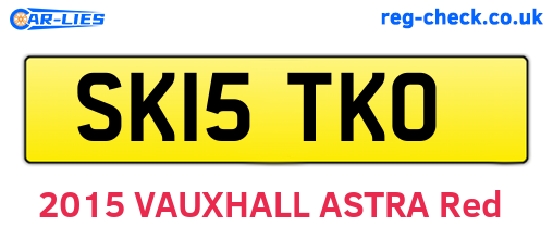 SK15TKO are the vehicle registration plates.