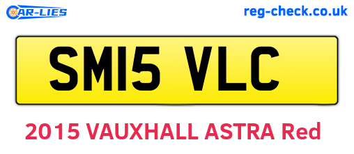 SM15VLC are the vehicle registration plates.