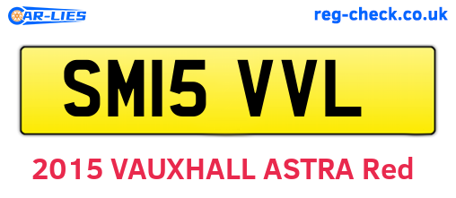 SM15VVL are the vehicle registration plates.