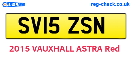 SV15ZSN are the vehicle registration plates.