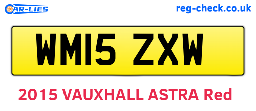 WM15ZXW are the vehicle registration plates.