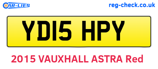 YD15HPY are the vehicle registration plates.