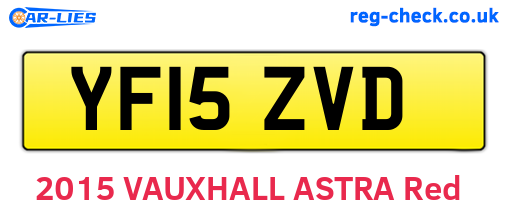 YF15ZVD are the vehicle registration plates.