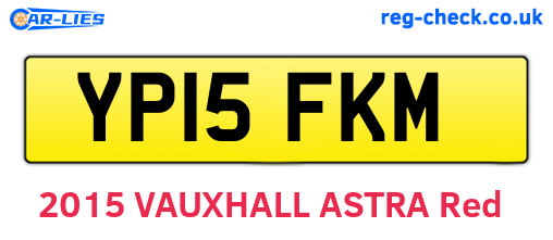 YP15FKM are the vehicle registration plates.