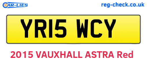 YR15WCY are the vehicle registration plates.