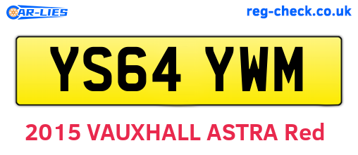 YS64YWM are the vehicle registration plates.