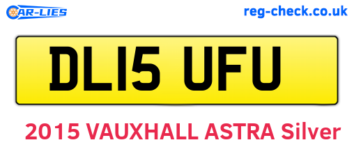 DL15UFU are the vehicle registration plates.