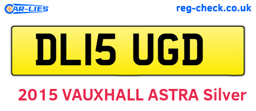 DL15UGD are the vehicle registration plates.