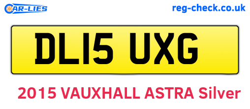 DL15UXG are the vehicle registration plates.