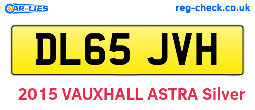 DL65JVH are the vehicle registration plates.
