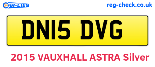 DN15DVG are the vehicle registration plates.