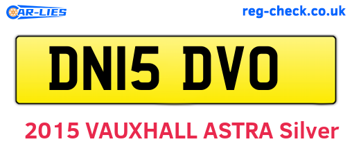 DN15DVO are the vehicle registration plates.