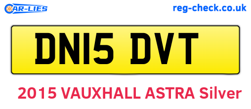 DN15DVT are the vehicle registration plates.