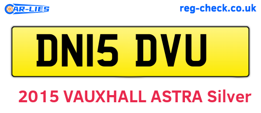 DN15DVU are the vehicle registration plates.