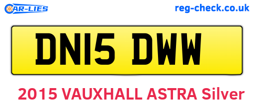 DN15DWW are the vehicle registration plates.