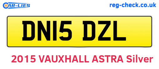 DN15DZL are the vehicle registration plates.