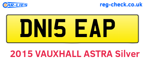 DN15EAP are the vehicle registration plates.