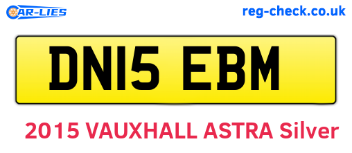 DN15EBM are the vehicle registration plates.
