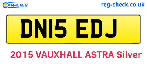 DN15EDJ are the vehicle registration plates.