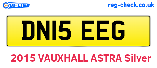 DN15EEG are the vehicle registration plates.