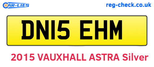 DN15EHM are the vehicle registration plates.
