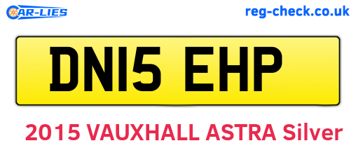 DN15EHP are the vehicle registration plates.