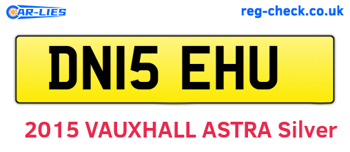 DN15EHU are the vehicle registration plates.