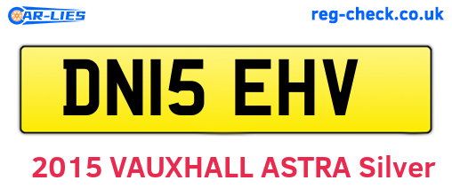 DN15EHV are the vehicle registration plates.