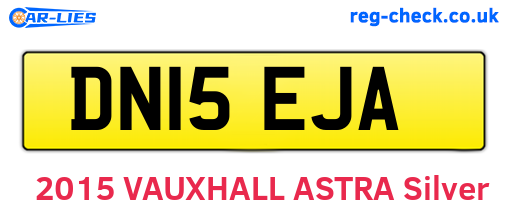 DN15EJA are the vehicle registration plates.